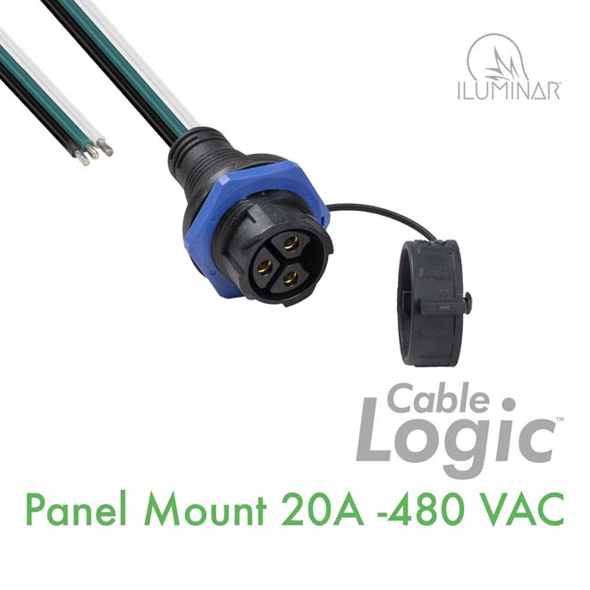 120-480V LED Panel Mount 20A - Cable Logic
