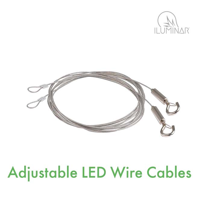 Adjustable LED Hanging Cables (4 Pack)